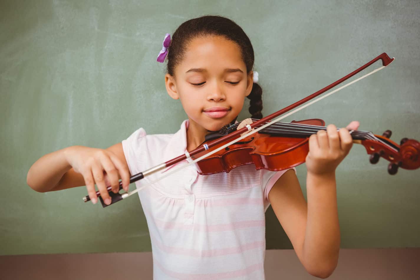 ¿Qué tamaño de violín debe tener una obra de 7 años?